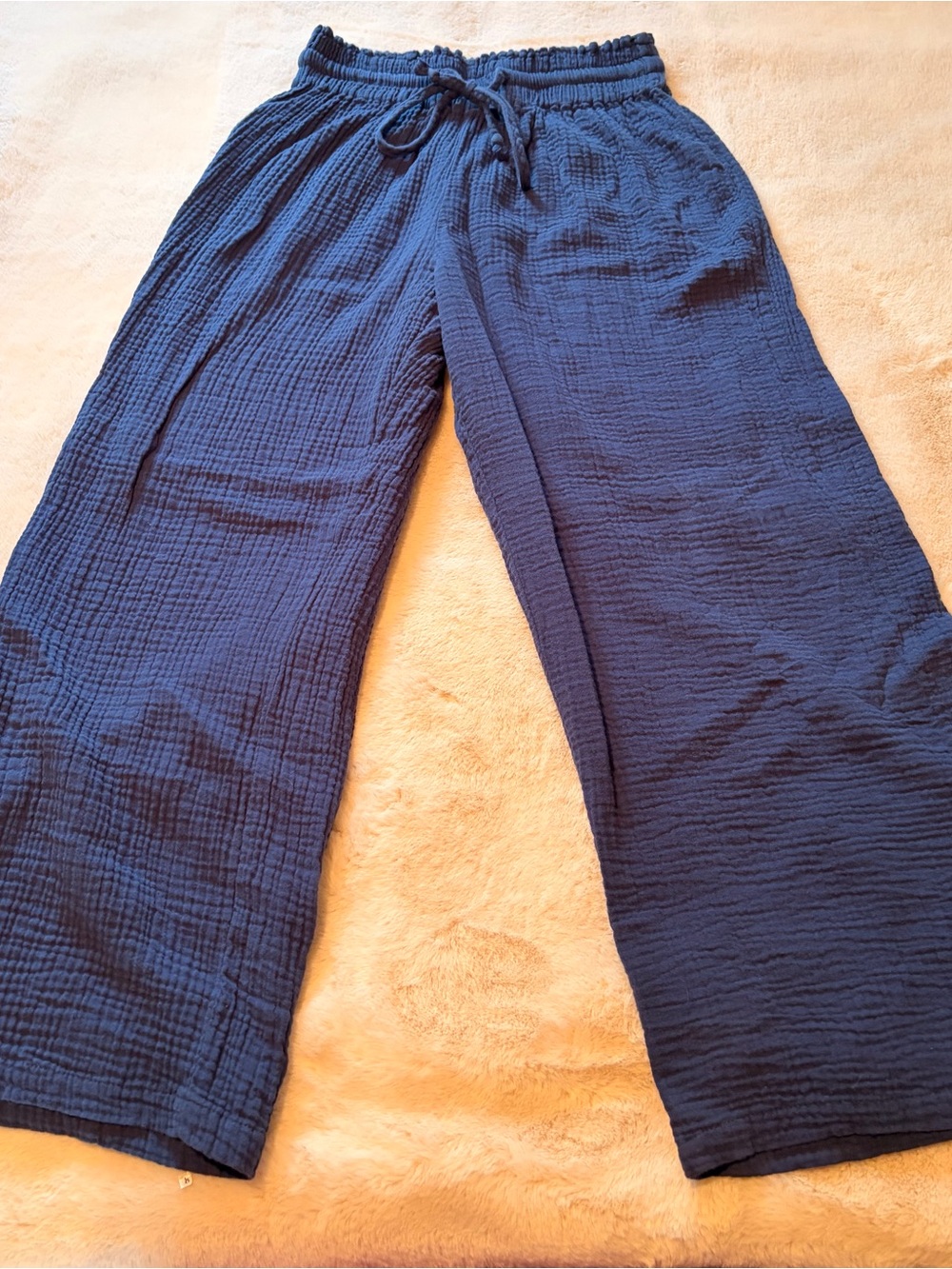 4Our Dreamers Women’s Navy Wide Leg Pants Size Medium